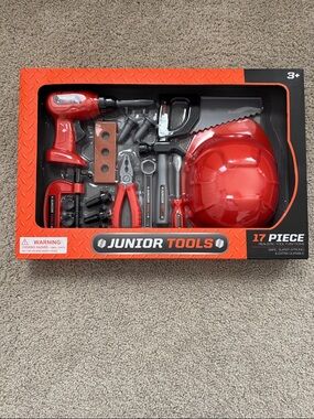 Brand New 17-Piece Kids Tool Set - Orange